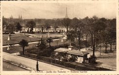 Paris CPA Jardin des Tuileries (Tour Eiffel)