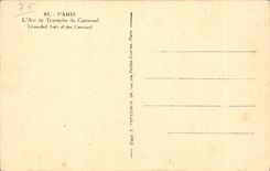 Paris CPA Arc de triomphe du cArrousel