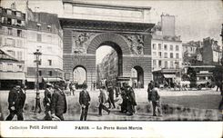 Paris - 10 - Gate Saint Martin - Collection Small Newspaper - CPA
