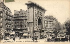 Paris - 10 - Gate Saint Denis - CPA