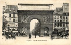 Paris - 10 - Gate Saint Denis - CPA