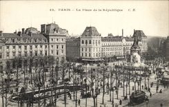 Paris - 10 - Place of the Republic - CPA