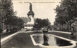 Paris - 10 - Place of the Republic - CPA