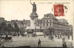 Paris - 10 - Place of the Republic - CPA
