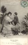 Fantaisie - Couple - militaria - uniforme - CPA 