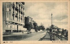 CPA Pau Prachtstrasse der Pyrenees