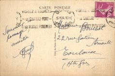 CPA Lourdes Monument of the cure of Ars