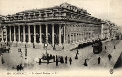 CPA Bordeaux the large theater