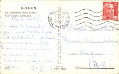 CPA Rouen the Notre Dame cathedral