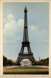 CPA Paris the Eiffel Tower and the palate of Chaillot