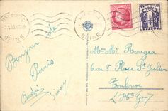 CPA Paris the Eiffel Tower and the palate of Chaillot