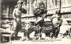 CPA Surroundings of Luchon St Bertrand de Comminges Adam and Eve after the sin