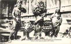 CPA Umlagerungen von Luchon St Bertrand de Comminges Adam und von Eve nach der Sunde