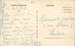 CPA Luchon Bridge with the cascade of the Parisian one