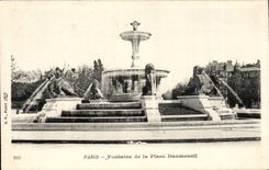 CPA Paris Fontaine et place Daumesnil
