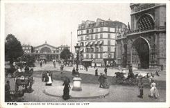 CPA Paris Gare Is and boulevard of Strasbourg