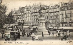 Paris CPA Le place Clichy