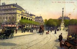 Paris CPA Place du Chatelet