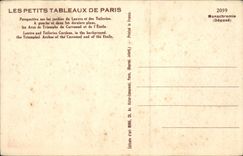 Paris CPA Perspective sur les jardins du Louvre et des Tuileries 