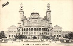 Paris CPA the palate of Trocadero
