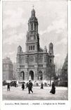 Paris CPA l'eglise de la Trinite
