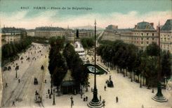 Paris CPA Places Republic