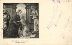 CPA Fantaisie Ghirlandajo La visitation Musee du Louvre