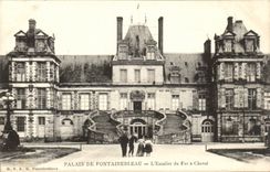 CPA Palais of Fontainebleau the staircase of the horseshoe
