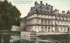 CPA Palate of Fontainebleau Terrace of the pond of carps