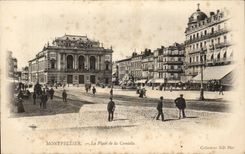 Montpellier CPA La place de la Comedie