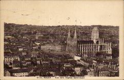 CPA Rouen Church Seen towards the church Saint ouen