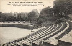 Paris CPA military Arena Street Monge