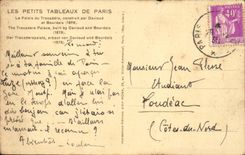 Paris CPA Palate of Trocadero DAvioud and Bourdais