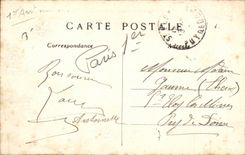 Paris CPA La rue de Rivoli le jardin des Tuileries et le Louvre