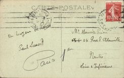 Paris CPA Which occurred of the opera and place of the French theater