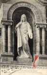 Paris CPA Montmartre Statue du Christ ornant la facade de la basilique du Sacre Coeur