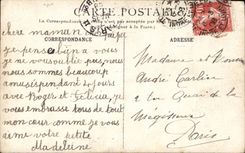 CPA Real photo Tours Fantasy Family in the countryside