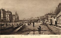 CPA Lepine Une vue sur la Seine