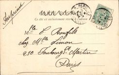 CPA Fantaisie Hilaire la lecon de musique Guitare Guitar Musee du Louvre Paris 