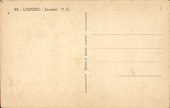 CPA Lourdes with the blessed cave I have request for you