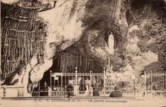 CPA Lourdes the miraculous cave