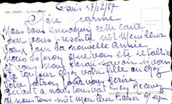 MODERN CARD Eiffel Tower seen of the palate of Chaillot