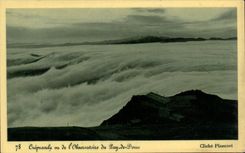 CPA Twilight seen of the observatory of Puy de Dome