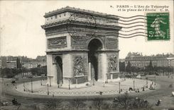 Paris CPA Arc de Triomphe of the place of Etoile