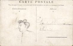 Paris CPA Vendome Column and street of Peace