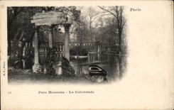 Paris CPA Park Heap the colonnade