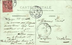 Paris CPA the arena of the street Monge