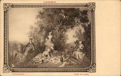 CPA Lancret the autumn Museum of the Louvre Ass donkey