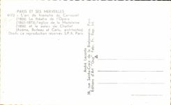 CPA Paris Arc de tRiomphe du Carrousel Opera Madeleine Chaillot