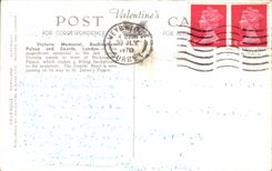 MODERN CARD Great Britain London London Victori Memorial Buckingham De luxe hotel and guards